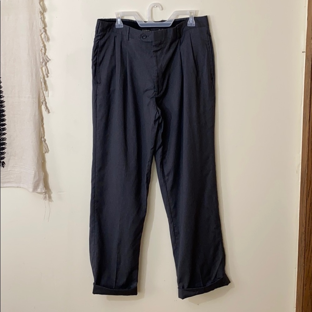 Jos A Bank heather gray dress pants wide fit